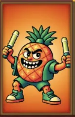Desert Squeeze slot Pineapple character symbol — medium-high pay fruit symbol