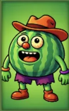 Desert Squeeze slot Watermelon character symbol — medium pay fruit symbol